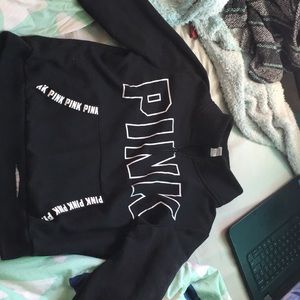 Black and white pink sweater